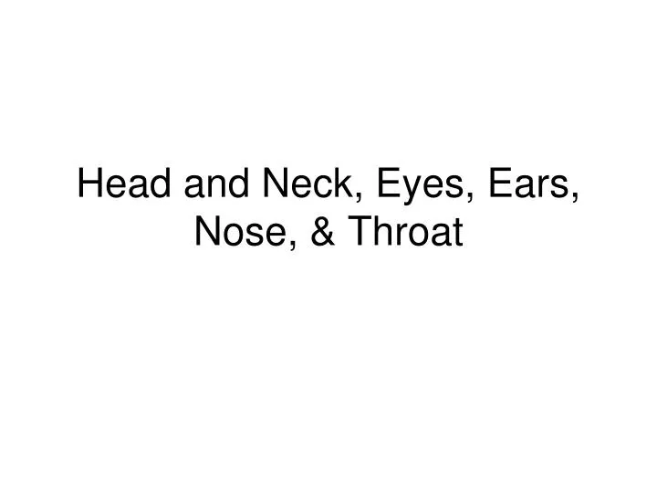 Ears Eyes Nose Throat 88
