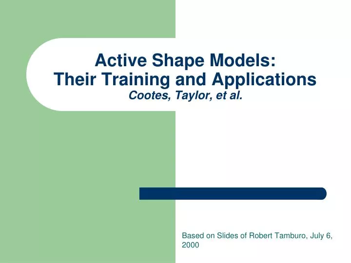 Active Shape Model Segmentation Codes - mathbertyl