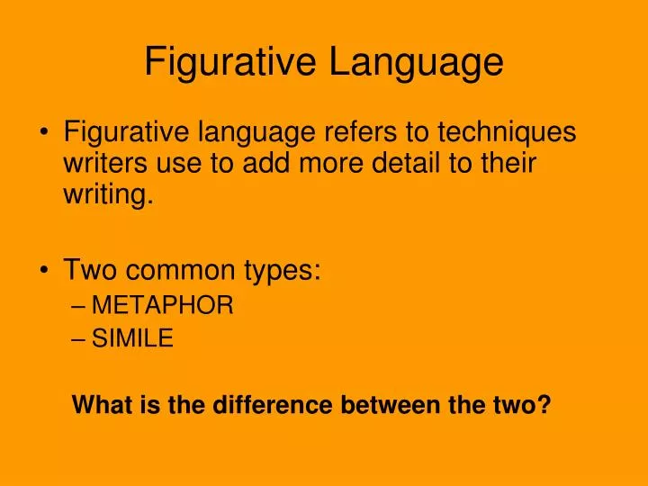 metaphor and language techniques metaphor and language techniques