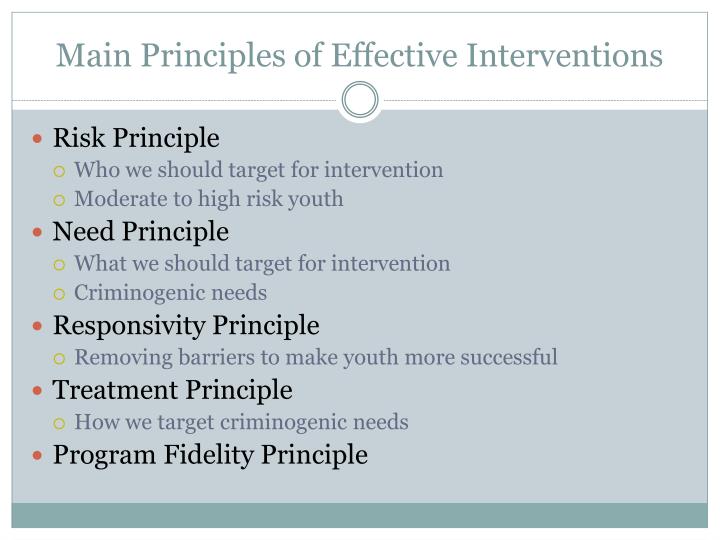 principle of intervention principle of intervention