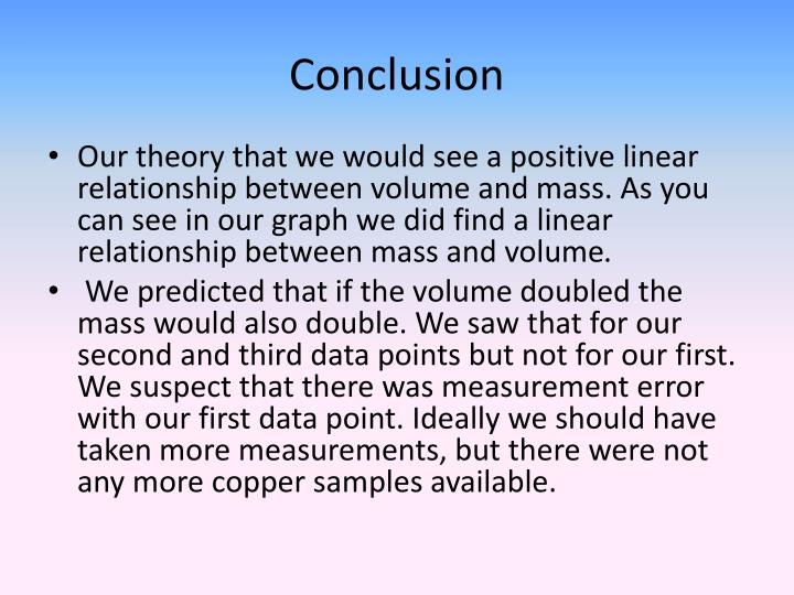 PPT - Lab 1: Relationship Between Mass and Volume PowerPoint