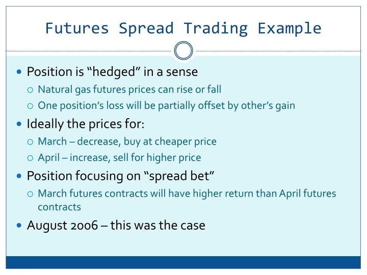 Spread trading strategies in commodities