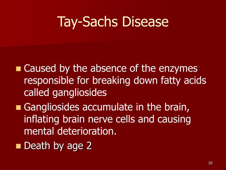 learning about tay sachs disease Tay-sachs disease definition: an inherited disorder, caused by a faulty recessive gene , in which lipids accumulate in | meaning, pronunciation, translations and examples. learning about tay sachs disease Tay-sachs disease definition: an inherited disorder, caused by a faulty recessive gene , in which lipids accumulate in | meaning, pronunciation, translations and examples.