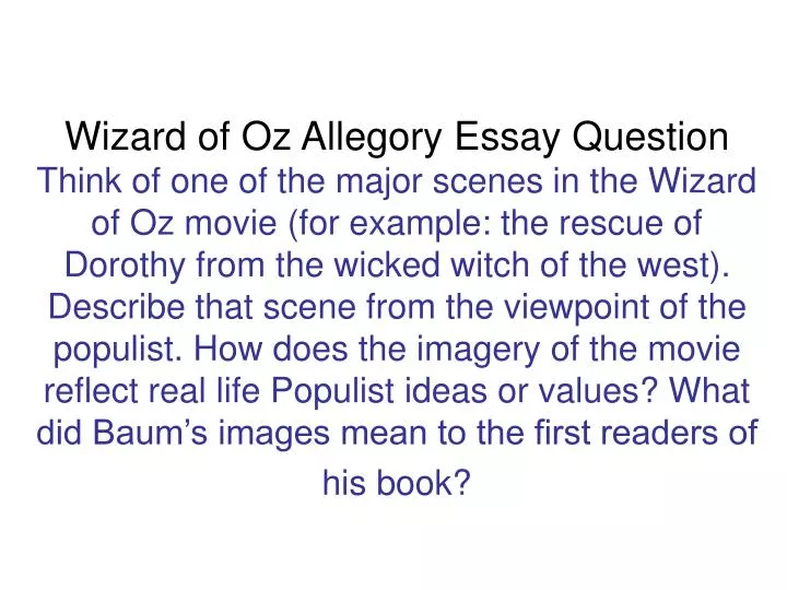 The Wizard Of Oz Essay