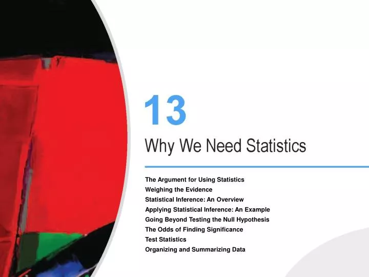 the use of statistics as evidence the use of statistics as evidence
