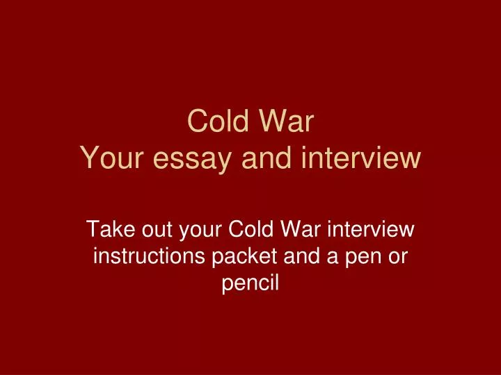 end of cold war essay questions end of cold war essay questions