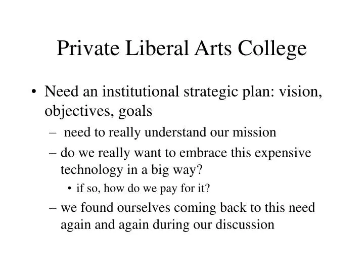 write my liberal arts powerpoint presentation