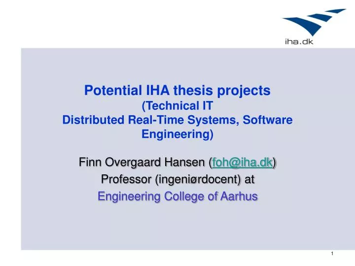 Distributed computing thesis