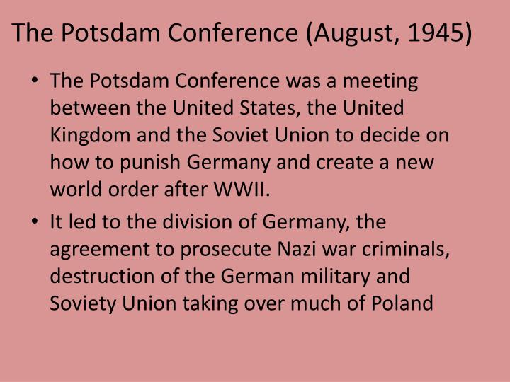 PPT The U.N., Yalta Conference and Potsdam Conference PowerPoint Presentation ID6884801