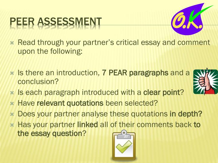Critical essay introductory paragraph