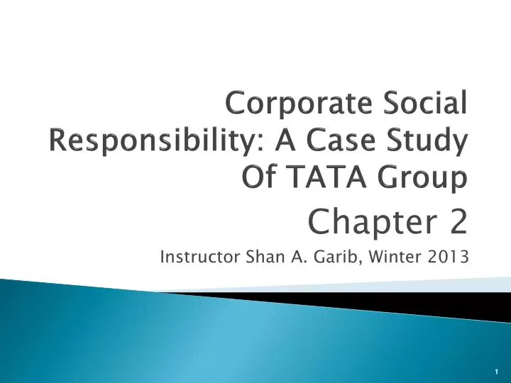 Corporate social responsibility case study