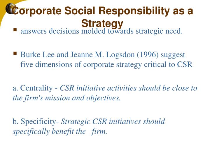 corporate social responsibility case study of corporate social responsibility case study of