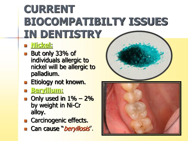 PPT BIOLOGICAL PROPERTIES OF DENTAL MATERIALS