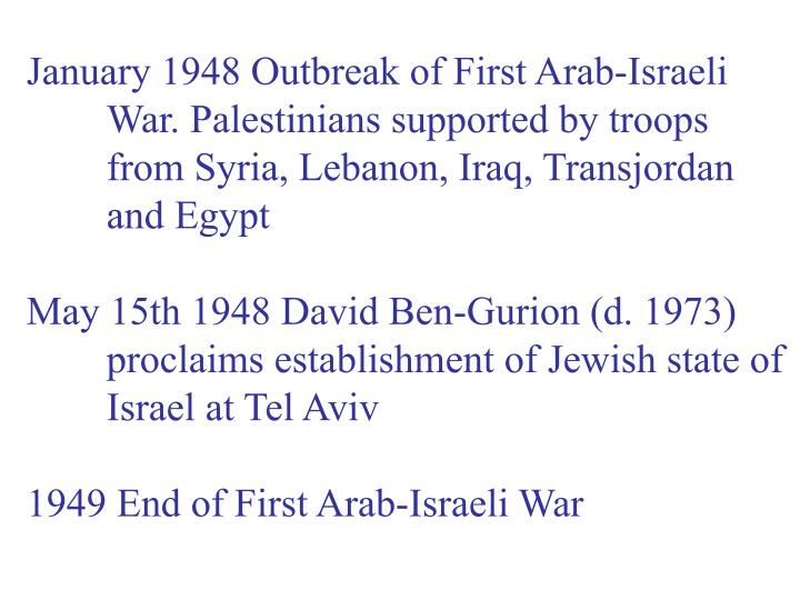 impact of wwii on arab israeli relations impact of wwii on arab israeli relations