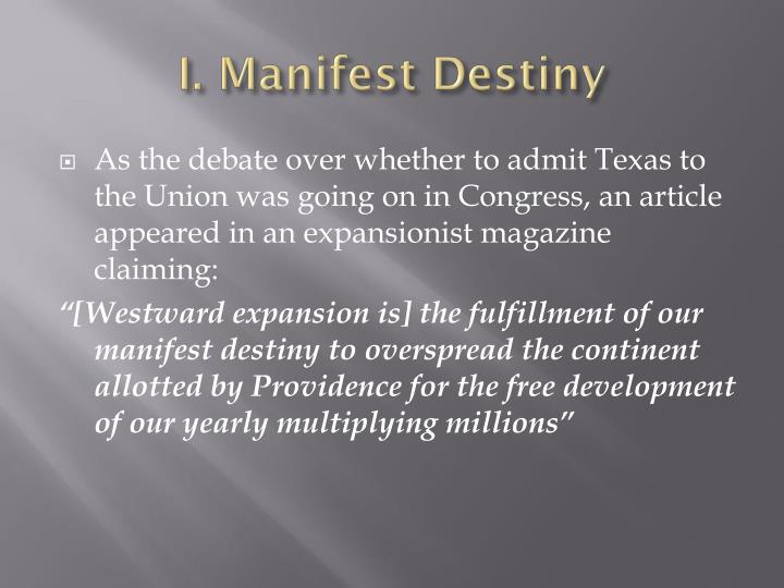 manifest destiny after 1841 was a Manifest destinyand its legacy 1841 relations with mexico were poor after the annexation of texas manifest destiny and its legacy. manifest destiny after 1841 was a Manifest destinyand its legacy 1841 relations with mexico were poor after the annexation of texas manifest destiny and its legacy.