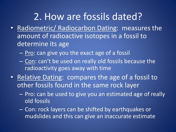 what is the most accurate method of dating fossils