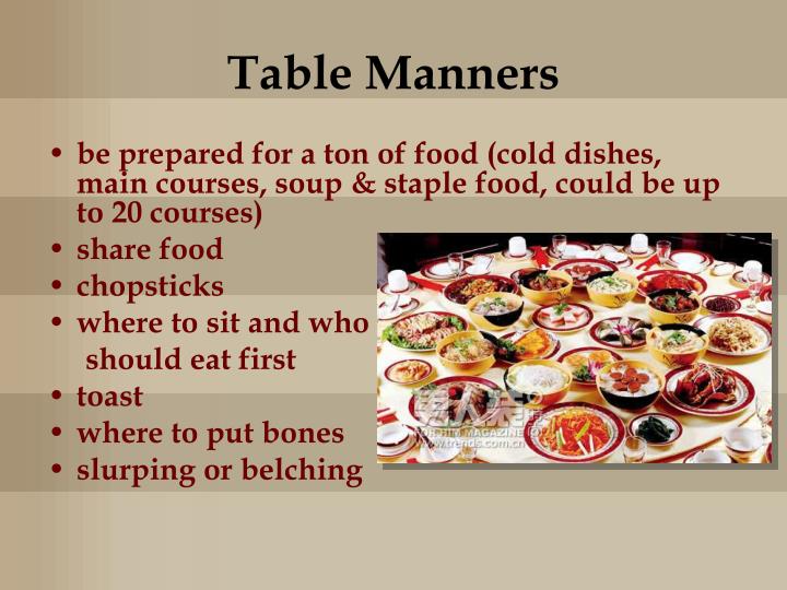 chinese table manners and etiquette