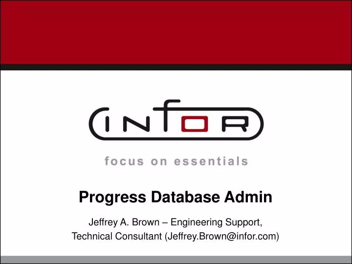 Progress Database Performance Tool