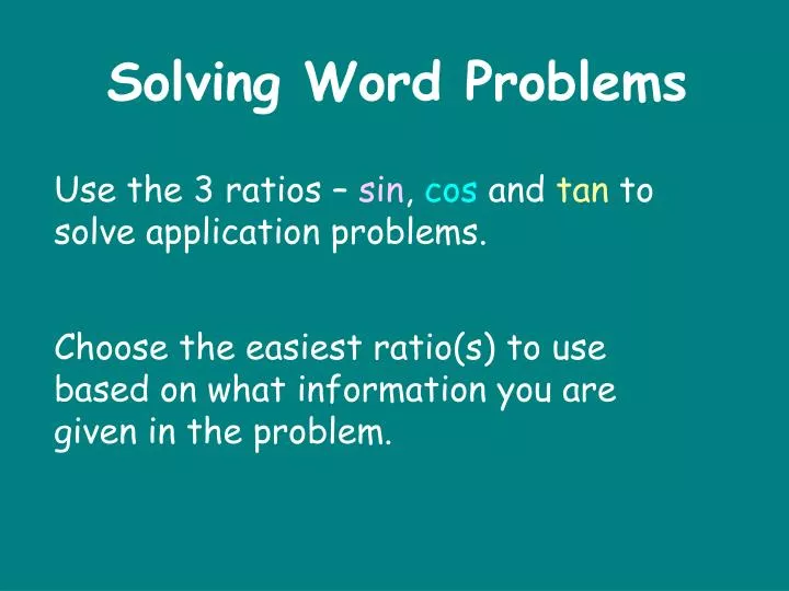 Solve My Trigonometry Problem