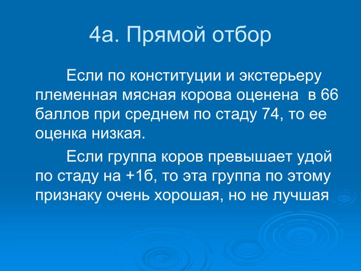 Отбор по конституции и экстерьеру Отбор по конституции и экстерьеру