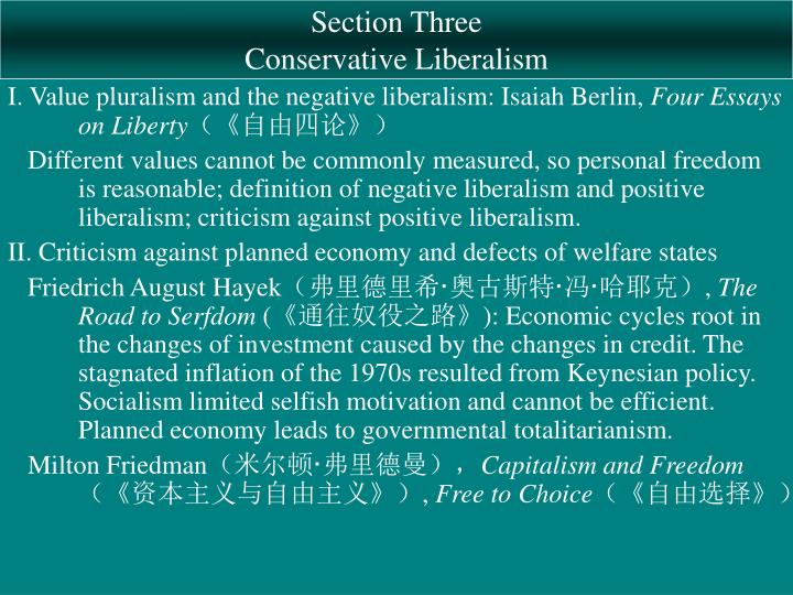 Isaiah berlin four essays