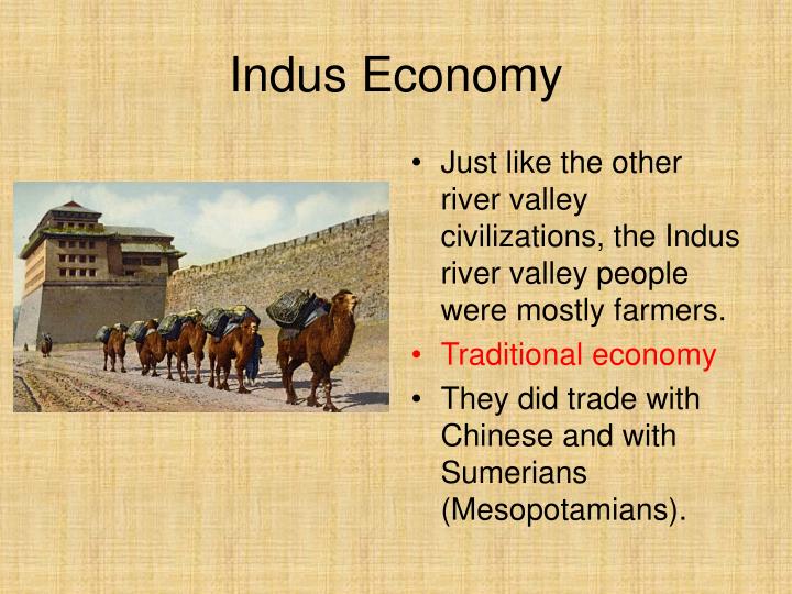 Indus river valley trading system