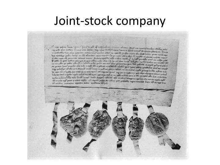 joint stock company definition apush