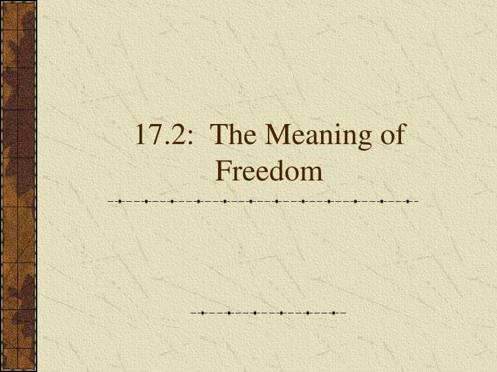 freedom definition