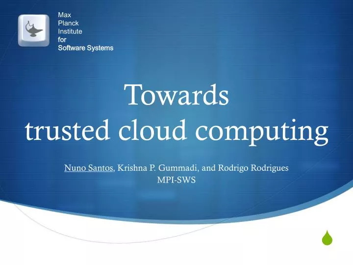 Technology For National Security Ppt