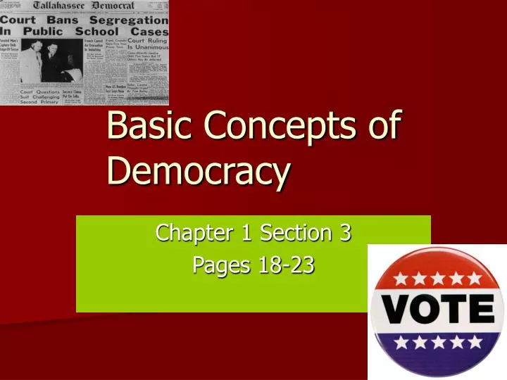 the concept of democracy the concept of democracy