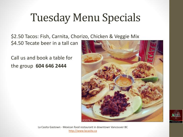 Food deals tuesday vancouver
