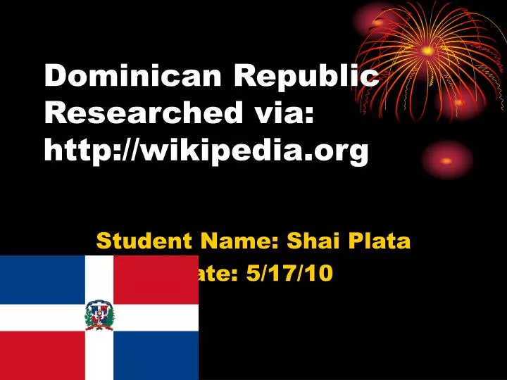 dominican republic researched via http wikipedia org n.