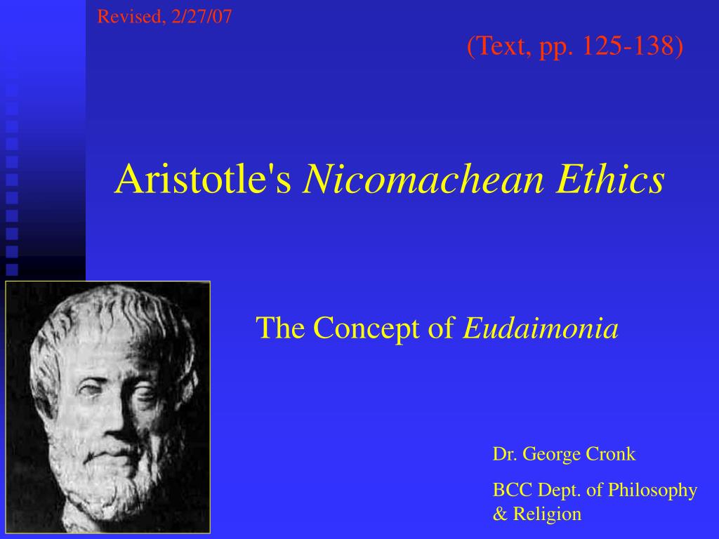 essay on aristotle nicomachean ethics