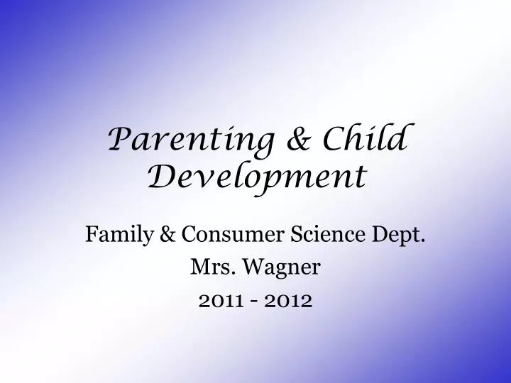 child development presentation for parents