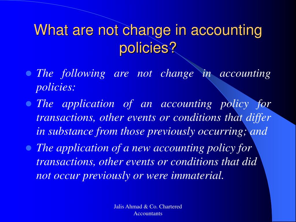 PPT - International Accounting Standard (IAS-8) PowerPoint Presentation