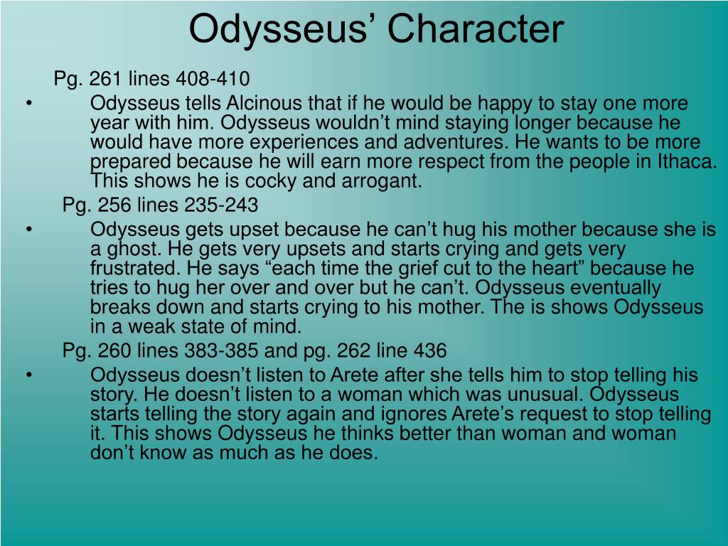 odysseus characteristics
