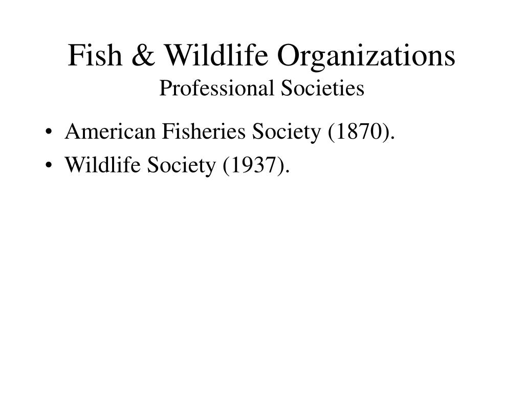PPT Lecture 4.2 Fisheries and Wildlife Legislation PowerPoint