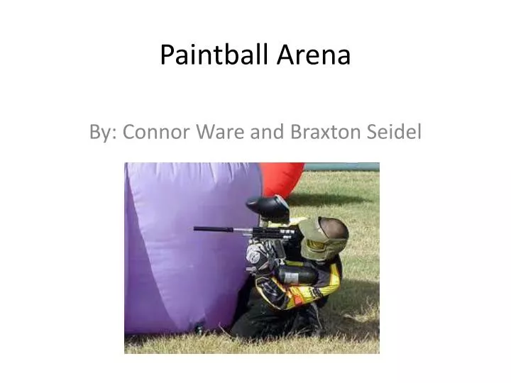 paintball arena n.