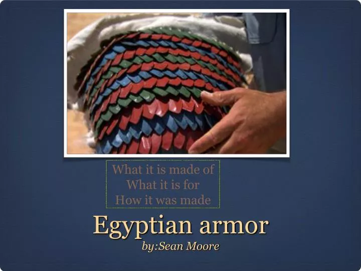 egyptian armor n.