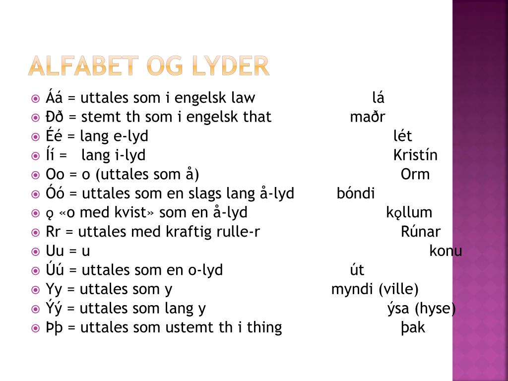 PPT FRA NORRØNT TIL MODERNE NORSK PowerPoint