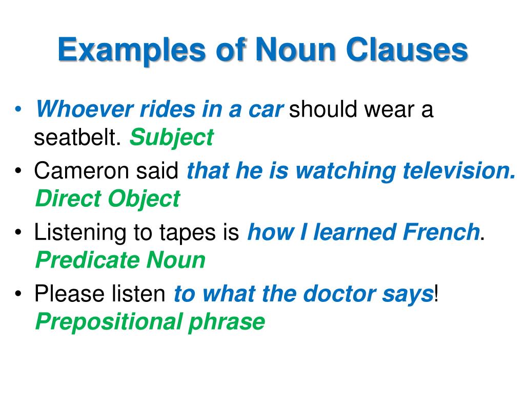 PPT - Adjective, Adverb, and Noun Clauses PowerPoint ...