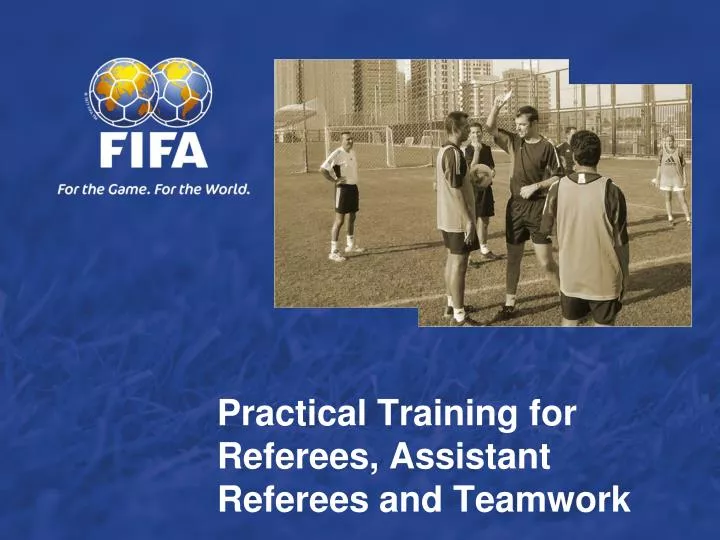 practical training for referees assistant referees and teamwork n.