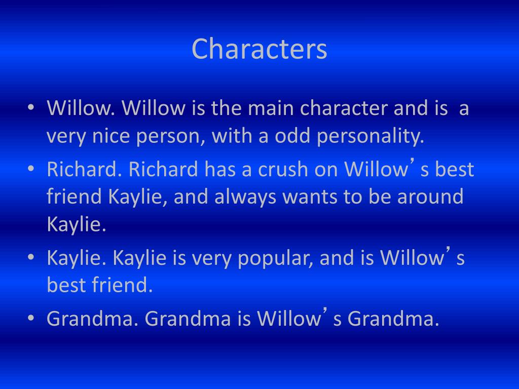 PPT Marshall, Sam, and Drew ’ s Diamond Willow Book