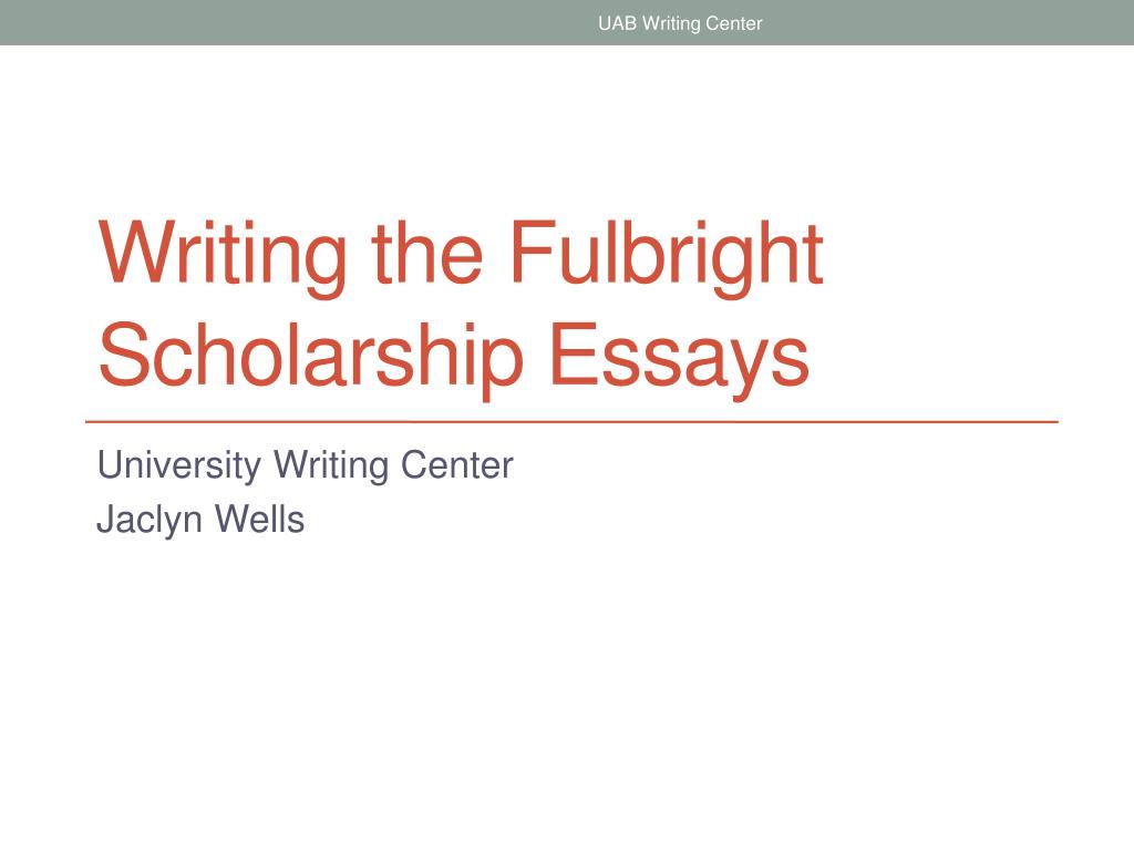 fulbright scholarship creative writing