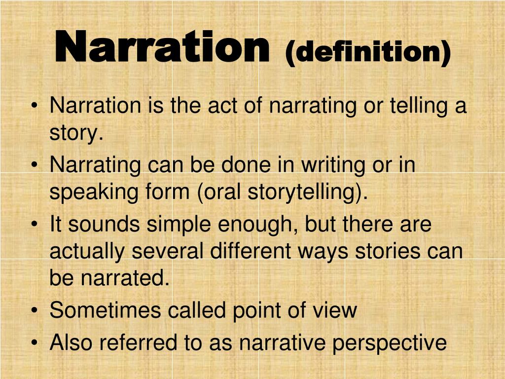 narration description essay