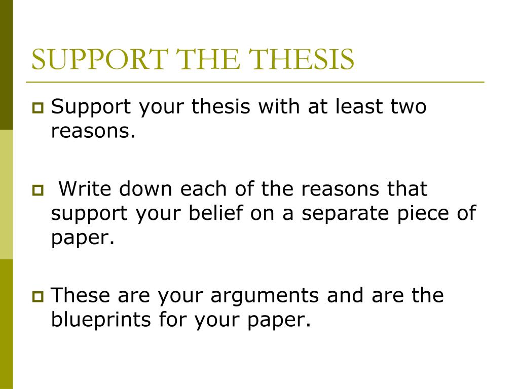 what does thesis counter mean