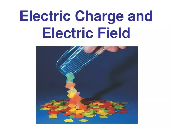electric charge and electric field n.