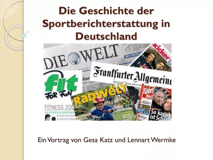 die geschichte der sportberichterstattung in deutschland n.