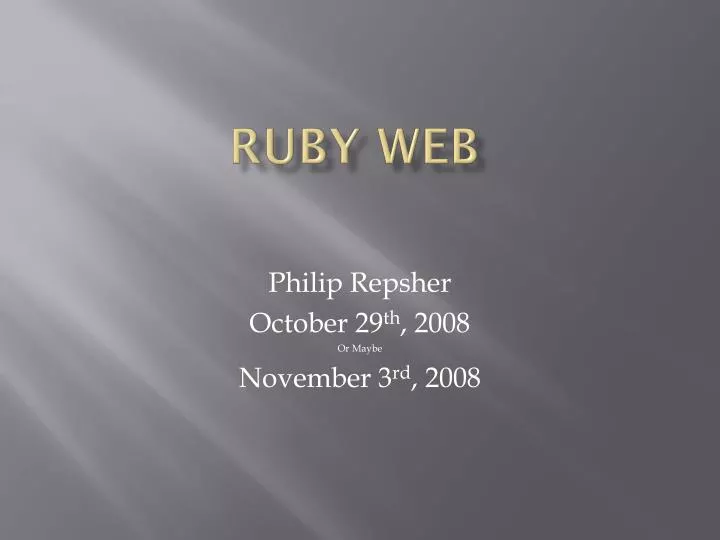 Ruby Web