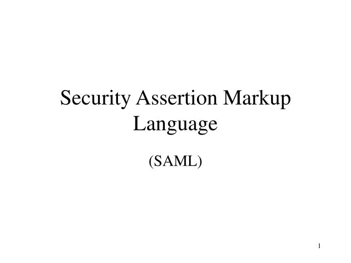 PPT Security Assertion Markup Language PowerPoint Presentation Free Ppt security assertion markup language powerpoint presentation free